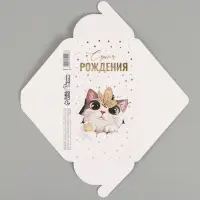 Конверт для денег &laquo;Котик&raquo;, тиснение, 16.5&times;8 см