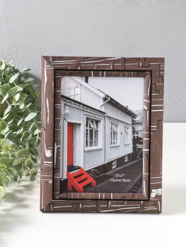 Фоторамка пластик 13х18 см "Моррис" тёмно-коричневый 23х18х2 см