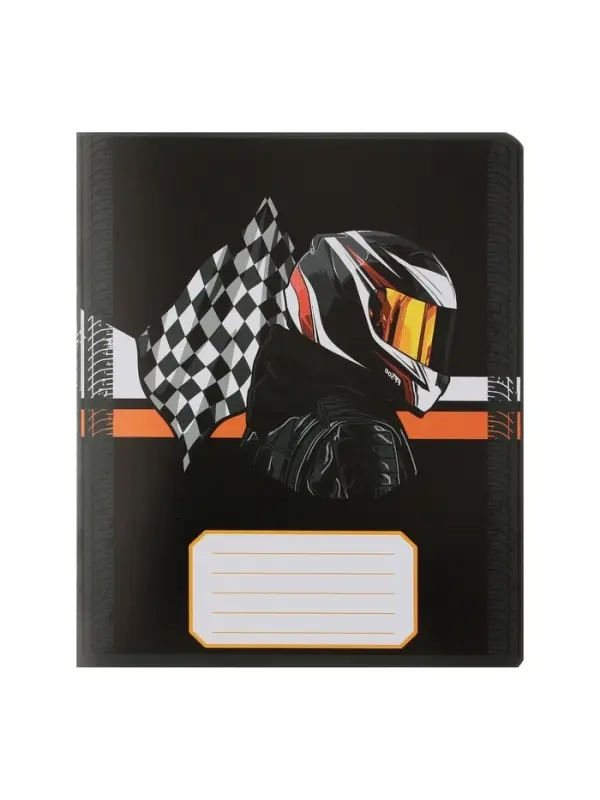 Комплект тетрадей из 10 штук, 18 листов в клетку Calligrata "Racing", обложка мелованная бумага, ВД-лак, блок офсет, 5 видов по 2 штуки