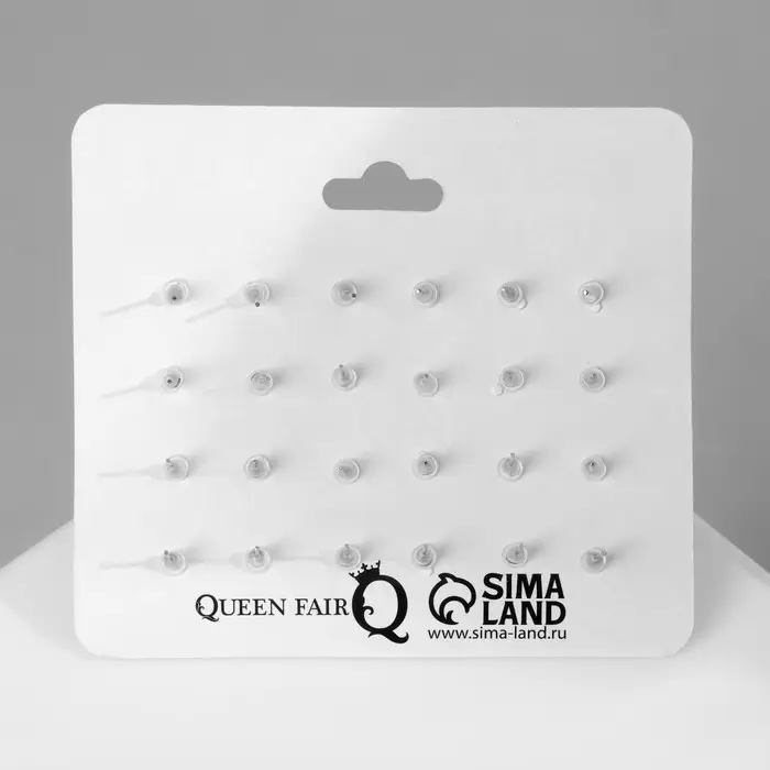 Серьги пусеты QF «Единороги милашки»,12 пар, цветные в серебре Серьги пусеты QF «Единороги милашки»,12 пар, цветные в серебре