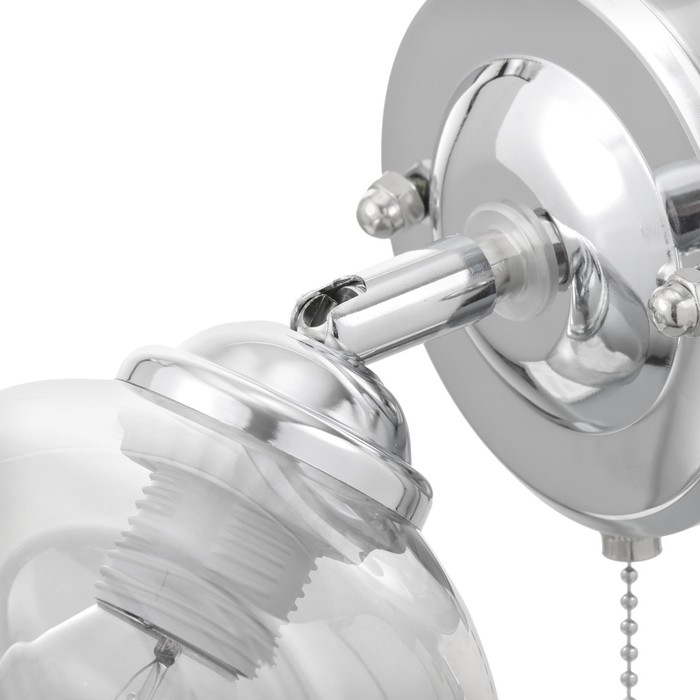 Бра "Берта" 1хЕ27 40Вт хром 21х13х23 см