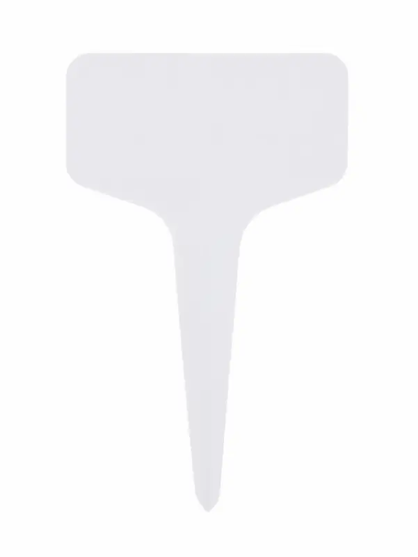 Таблички садовые, для маркировки растений, 13 см, набор 10 шт., маркер, пластик, белые, Greengo