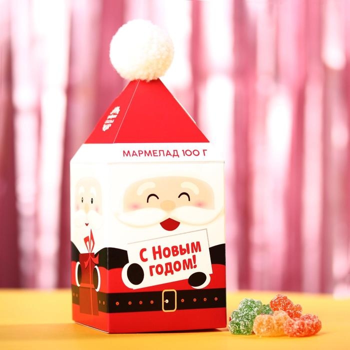 Новый год! Мармелад в коробке «С Новым годом» в форме мишек, 100 г. Новый год! Мармелад в коробке «С Новым годом» в форме мишек, 100 г.