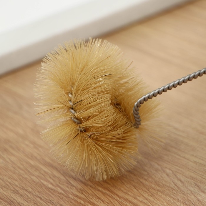 Ёршик для банок Доляна, 25,5×5,5 см, натуральная щетина Ёршик для банок Доляна, 25,5×5,5 см, натуральная щетина