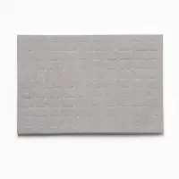 Подставка под кольца QF, 100 мест, флок, 34&times;23&times;1 см, серая