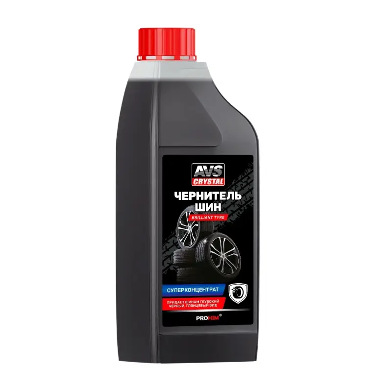 Чернитель шин BRILLIANT TYRE 1: 4-7 (суперконцентрат) 1 л AVS AVK-796