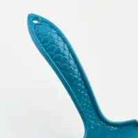 Щётка - пуходёрка большая, основание 68&times;48 мм, мягкая с каплями, бирюзовая