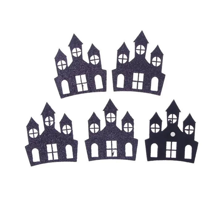 Декор фетровый «Замок» набор 5 шт., размер 1 шт: 4 × 6 см