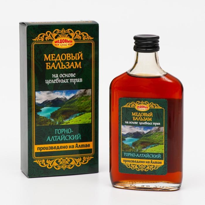 Медовый бальзам «Горно-Алтайский», на основе целебных трав, 250 мл Медовый бальзам «Горно-Алтайский», на основе целебных трав, 250 мл