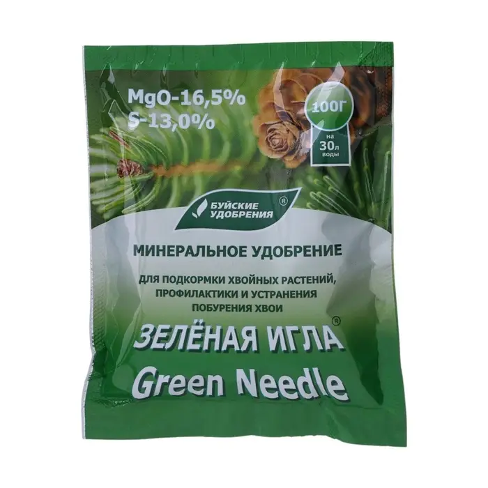 Удобрение минеральное Удобрение минеральное "Зеленая игла" для хвойных, 100 г