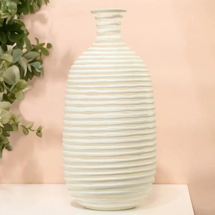 Ваза для цветов &laquo;Аркадия&raquo; из стекла, белая 38.5&times;18.5&times;18.5 см