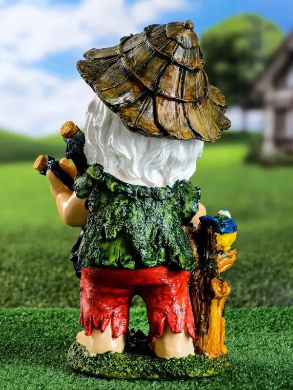 Садовая фигура из гипса &laquo;Гном-хулиган&raquo;, 39&times;17&times;23 см