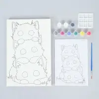 Картина по номерам на холсте &laquo;Башня из котиков&raquo;, 20&times;30 см