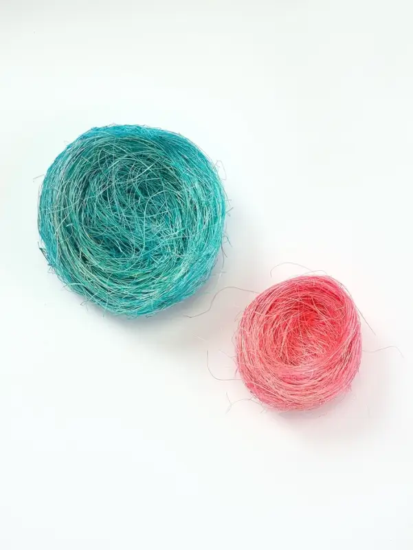 Гнездо, 10 см, крашеная солома, МИКС