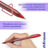 Ручка шариковая ErichKrause. U-108 Original Stick, красный стержень, узел 1 мм