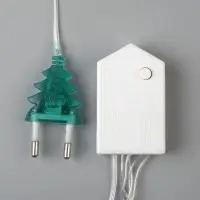 Гирлянда &laquo;Нить&raquo; 20 м, IP20, прозрачная нить, 200 LED, 8 режимов, 220 В, свечение мульти