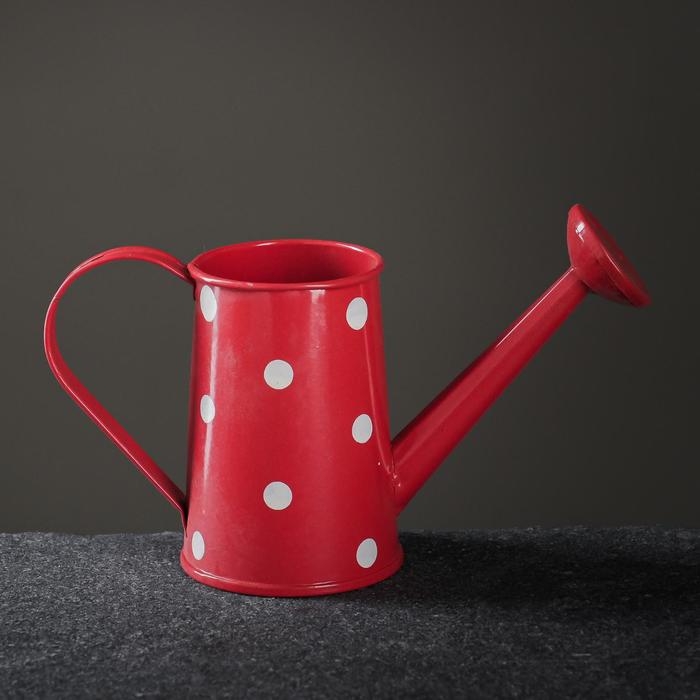 Кашпо «Лейка», 15×7×8 см, красное Кашпо «Лейка», 15×7×8 см, красное