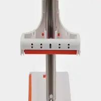 Швабра плоская с вертикальным отжимом и водосгоном Raccoon, стальная ручка, насадка микрофибра, 39&times;11.5&times;130 см