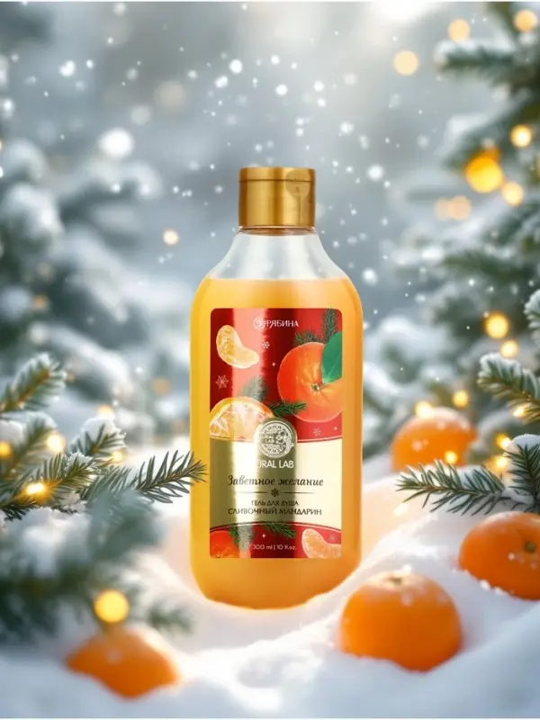 Гель для душа, 300 мл, аромат сливочного мандарина, URAL LAB