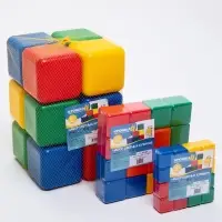 Кубики детские, пластиковые, цветные, 9 штук, 6&times;6 см