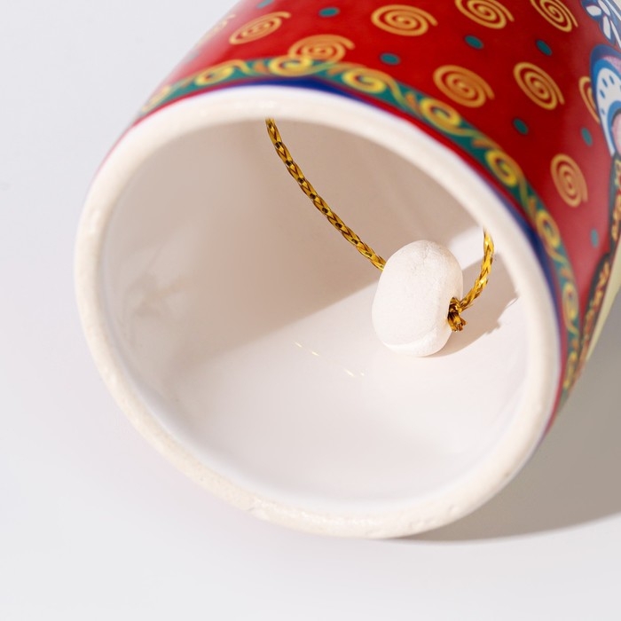 Колокольчик матрешка средняя с ручкой, кошки, микс  10 см Колокольчик матрешка средняя с ручкой, кошки, микс  10 см