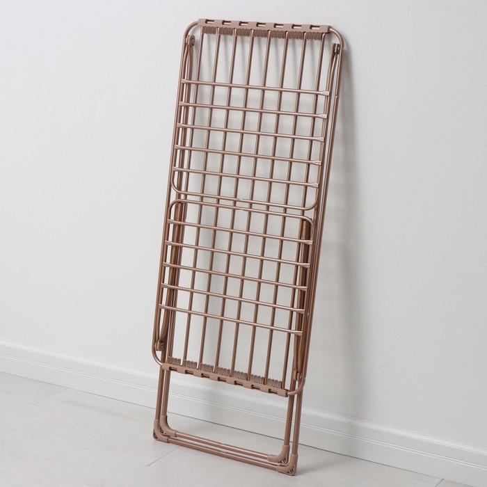 Сушилка для белья напольная, рабочая длина 18 м, цвет розовое золото Сушилка для белья напольная, рабочая длина 18 м, цвет розовое золото