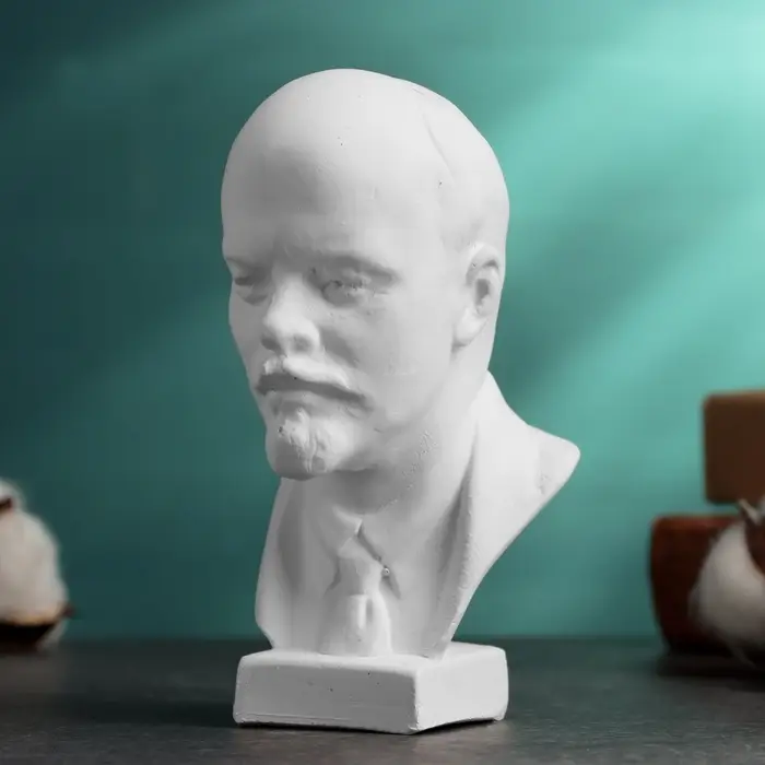 Бюст &laquo;Ленин В.И.&raquo;, фигурка гипс, 13&times;8&times;8 см