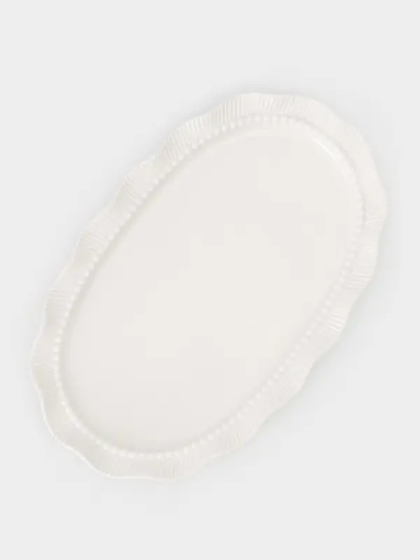 Блюдо сервировочное Breeze, 30.5&times;19&times;2 см, керамика, белое