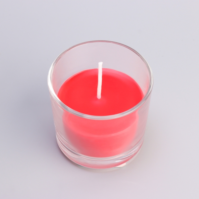 Свеча ароматическая в стакане АЛАНИЯ Свеча ароматическая в стакане АЛАНИЯ "Вишня", 5,5 см