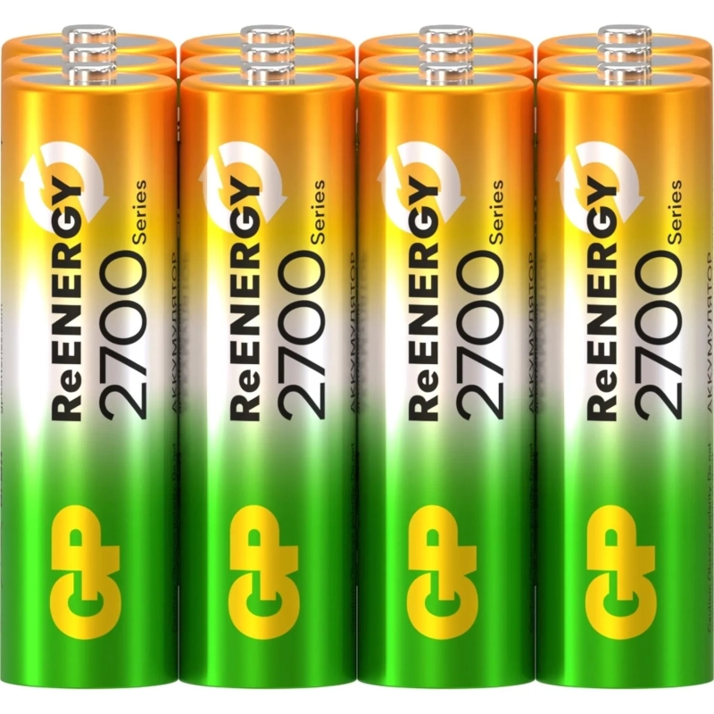 Аккумулятор GP 270AAHC-B12/270AAHCRGY-B12 /240 АА 2700 ser(min2600mAh) 12шт