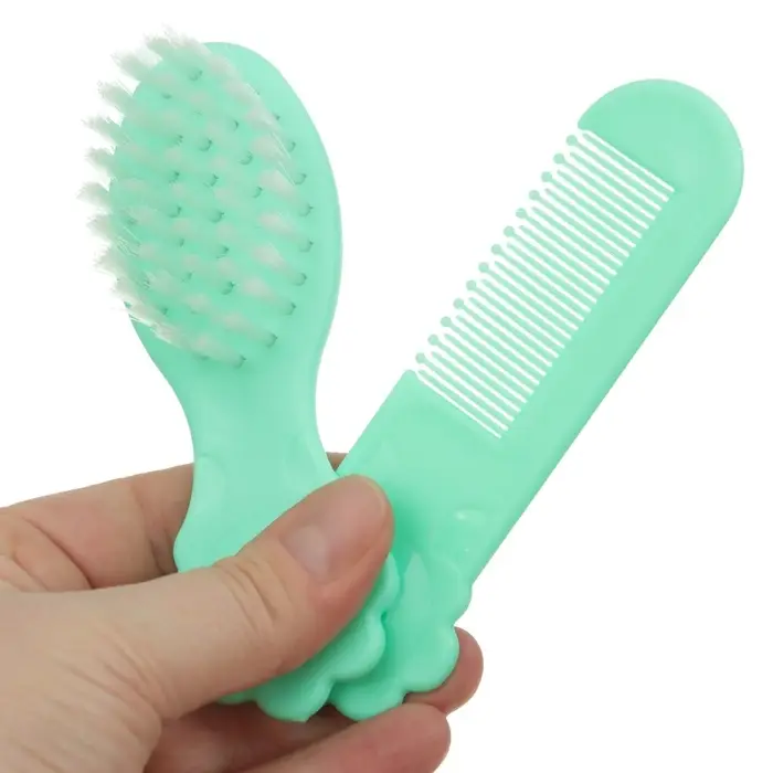 Расчёска детская, щётка для волос в наборе Крошка Я &laquo;Цветочек&raquo;, бирюзовый