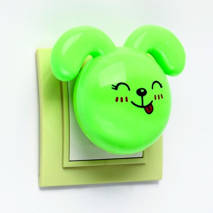 Ночник LED "Кролик", 7 см, 4W (V220) МИКС пластик RISALUX