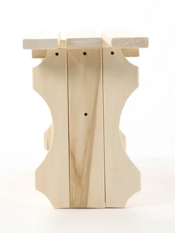 Лавка деревянная, резная №2 90х42х30 см