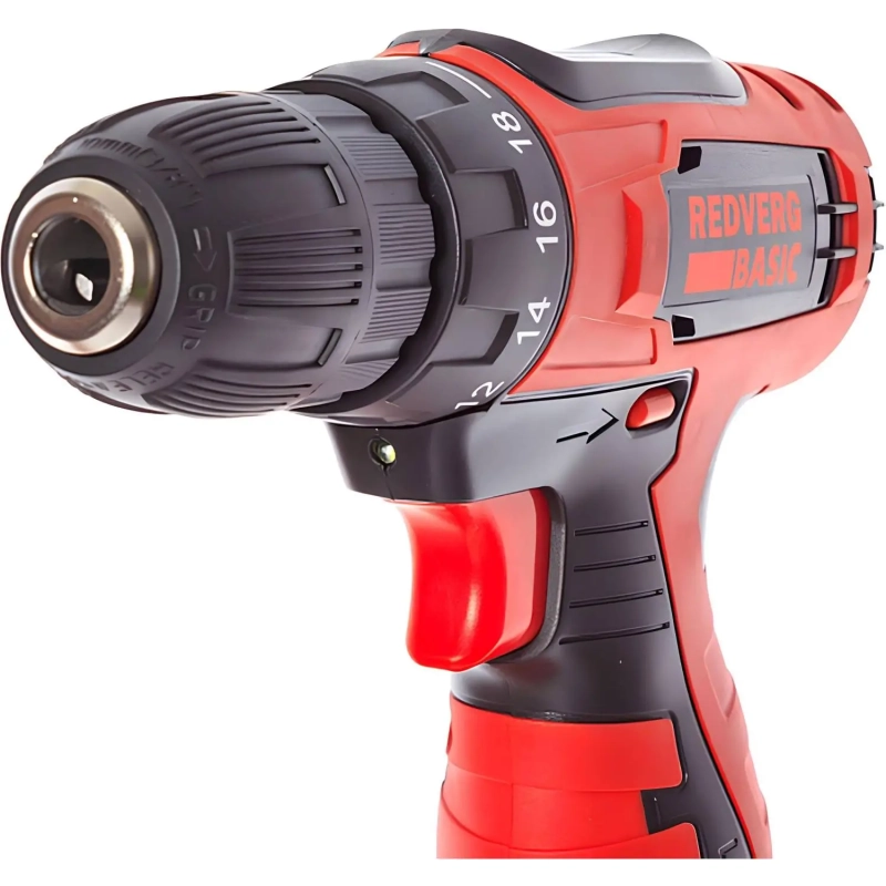 Дрель-шуруповерт акк. REDVERG Basic SD12LE/1 АКБ x Li-ion  (12В, 1.5 Ач)+ЗУ