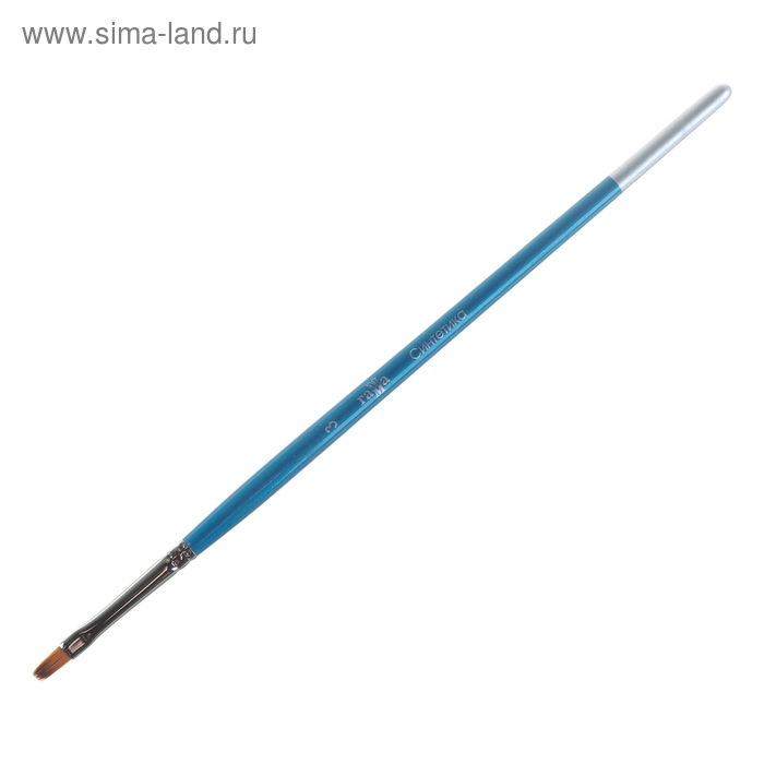 Кисть синтетика, плоская №3, Кисть синтетика, плоская №3, "Гамма"