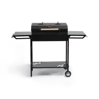 Мангал GrilMe MAX, 115&times;35&times;83 см, сталь 2 мм, термометр, 2 полки, колёса