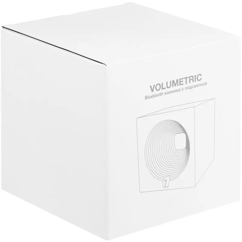 Bluetooth-колонка с подсветкой Volumetric, белая Bluetooth-колонка с подсветкой Volumetric, белая