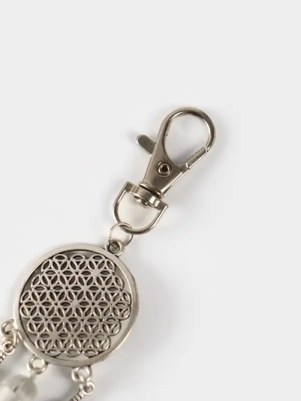 Брелок-кисточка Брелок-кисточка "Ловец снов" 17 см, цв. серебристый