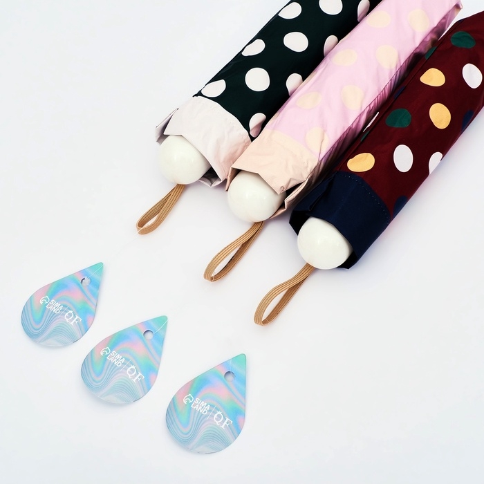 Зонт механический «Горох», эпонж, 4 сложения, 8 спиц, R = 49/56 см, D = 112 см, цвет МИКС Зонт механический «Горох», эпонж, 4 сложения, 8 спиц, R = 49/56 см, D = 112 см, цвет МИКС