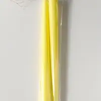 Набор свечей античных 25 см, 2 шт., 58 г, 7 ч, пастельно-жёлтый