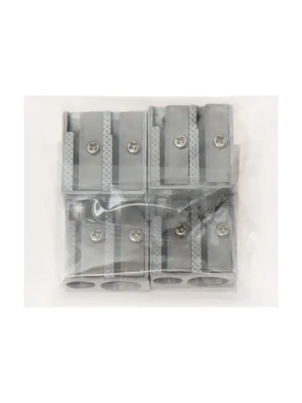 Набор точилок 4 штуки, двойные, металлические