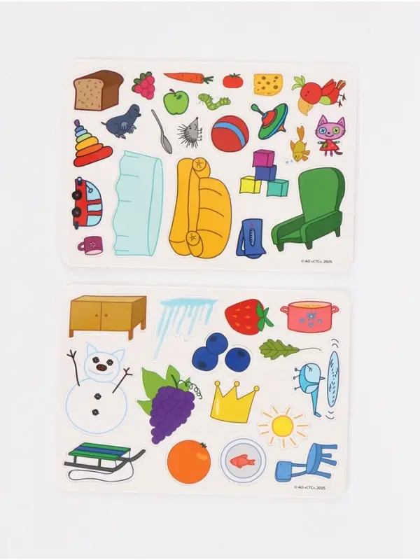 Книга с липучками &laquo;Мои первые липучки. Три кота&raquo;, А5, 100 липучек