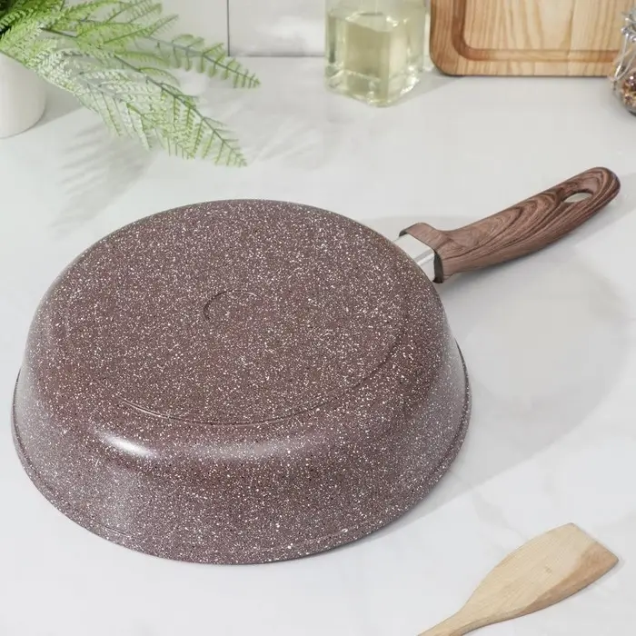 Сковорода Доляна «Брауни», d=28 см, пластиковая ручка, антипригарное покрытие, индукция Сковорода Доляна «Брауни», d=28 см, пластиковая ручка, антипригарное покрытие, индукция