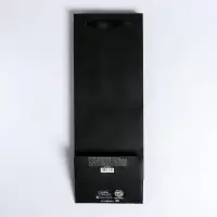 Пакет подарочный ламинированный под бутылку, упаковка, Present for man, 13 x 35 x 10 см