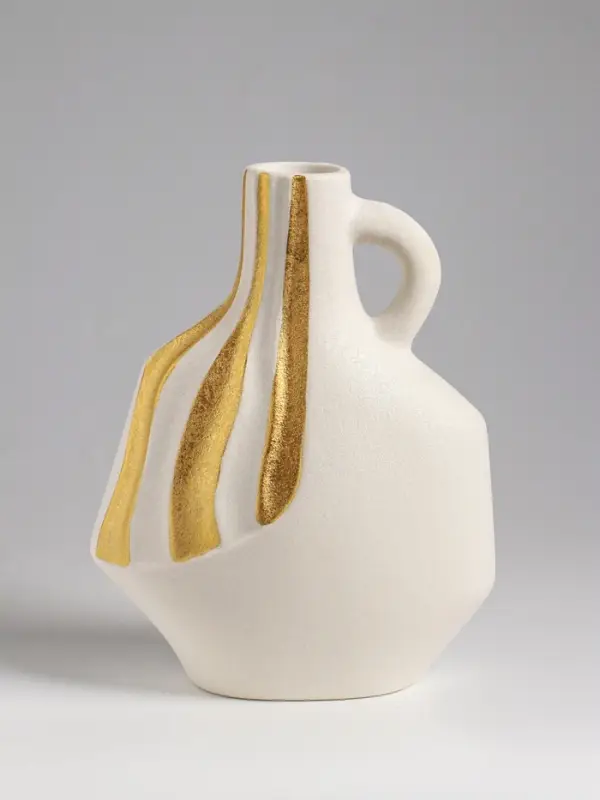 Ваза настольная керамика Ваза настольная керамика "Оделис" 21,5х16 см, белый