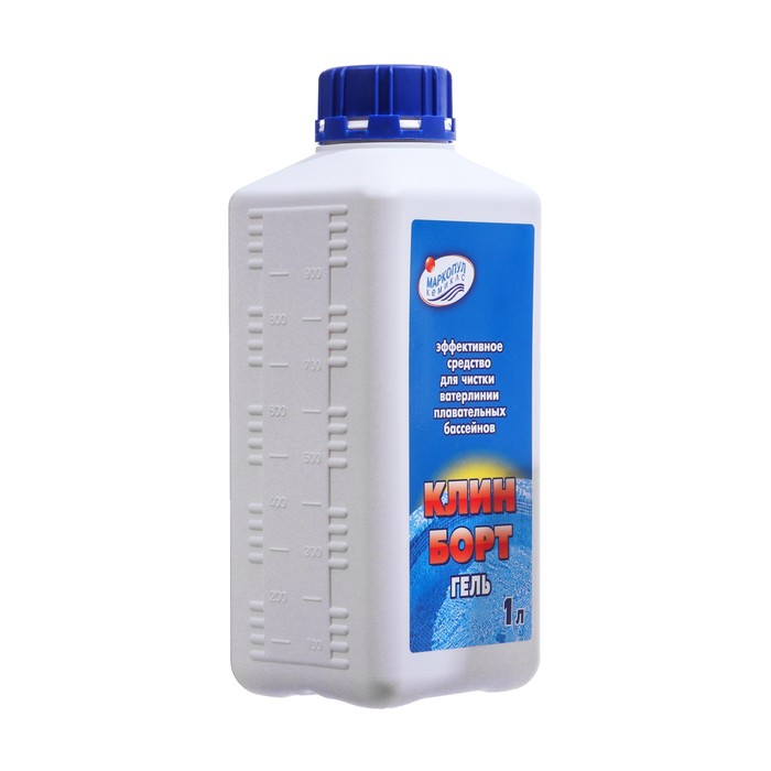 Средство для чистки ватерлинии  Средство для чистки ватерлинии "Клин Борт", гель,  флакон, 1 л
