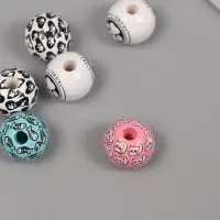 Бусины для творчества дерево "Кошачьи радости" набор 10 шт 1,6х1,6х1,6 см