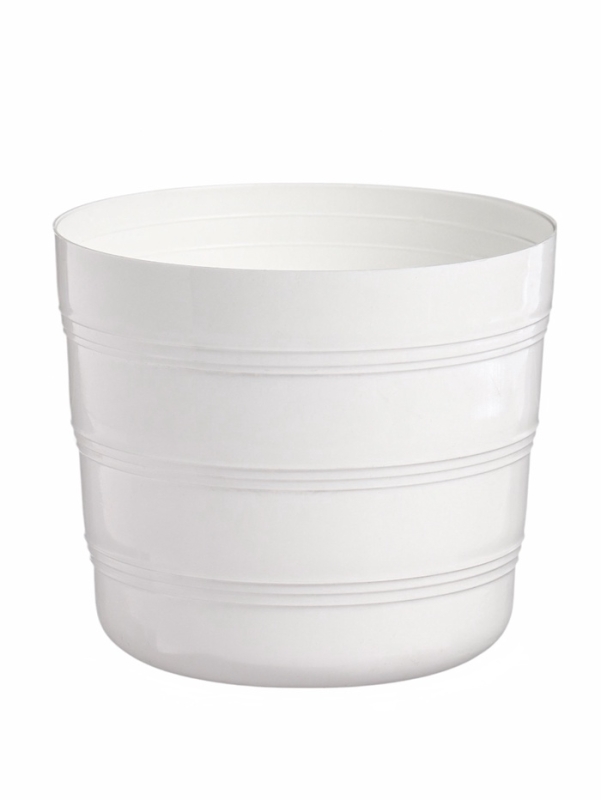 Горшок для цветов 1,2л d14см h11см  Горшок для цветов 1,2л d14см h11см "Классик", цвет белый