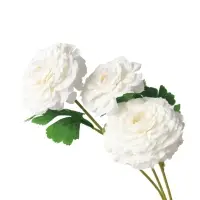 Цветы искусственные "Хризантема волнистая галант" d-8 см 58 см, белый