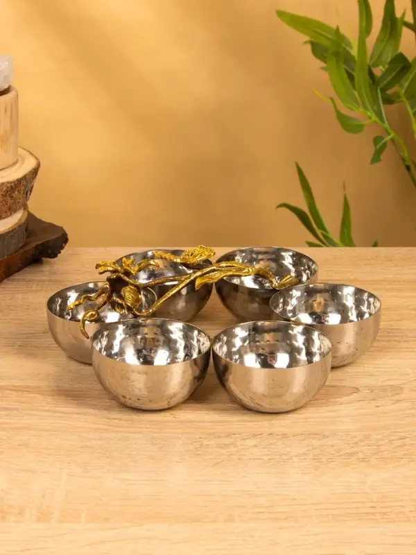 Менажница «Весна», 22×22×7 см, нержавеющая сталь Менажница «Весна», 22×22×7 см, нержавеющая сталь